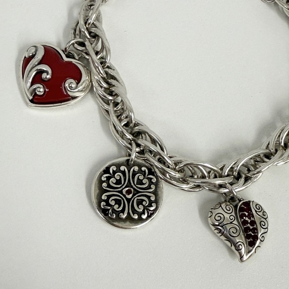 Brighton Heart of Hope Charm Bracelet Courage Love Hope Dream 7 1/2" - 8 1/2" - Picture 9 of 12